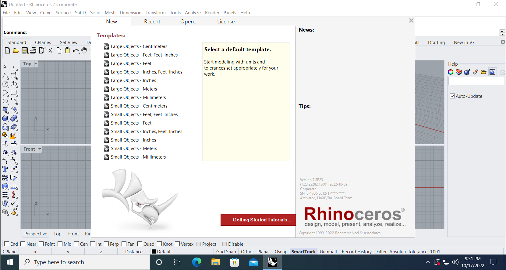 Rhinoceros Crack 7.23 With Serial Key Free Full Download 2023